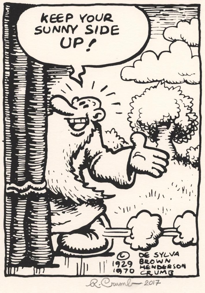 Crumb, Robert - 1 Silkscreen - Mr. Natural - Sunny Side Up - 2017 #1.0