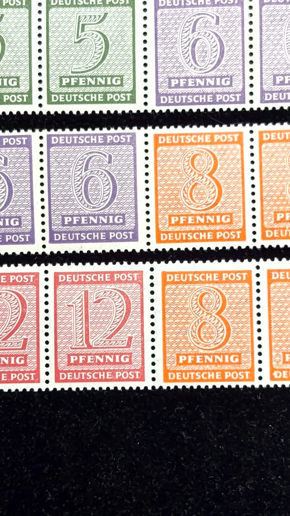 德国  - 德国邮政“数字系列”合辑（盟军占领，1946–1948） #3.2