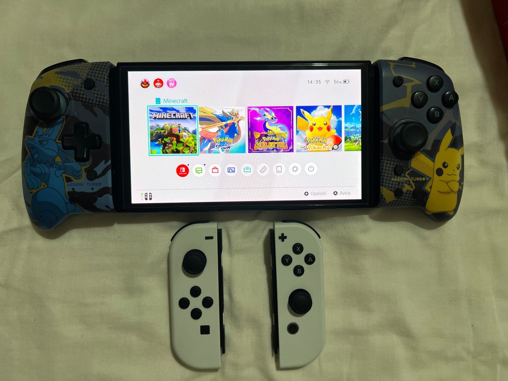 Nintendo - Switch - Nintendo Switch OLED + joy-con limited edition pokemon + ringfit adventure game - Video game - In original box #1.0