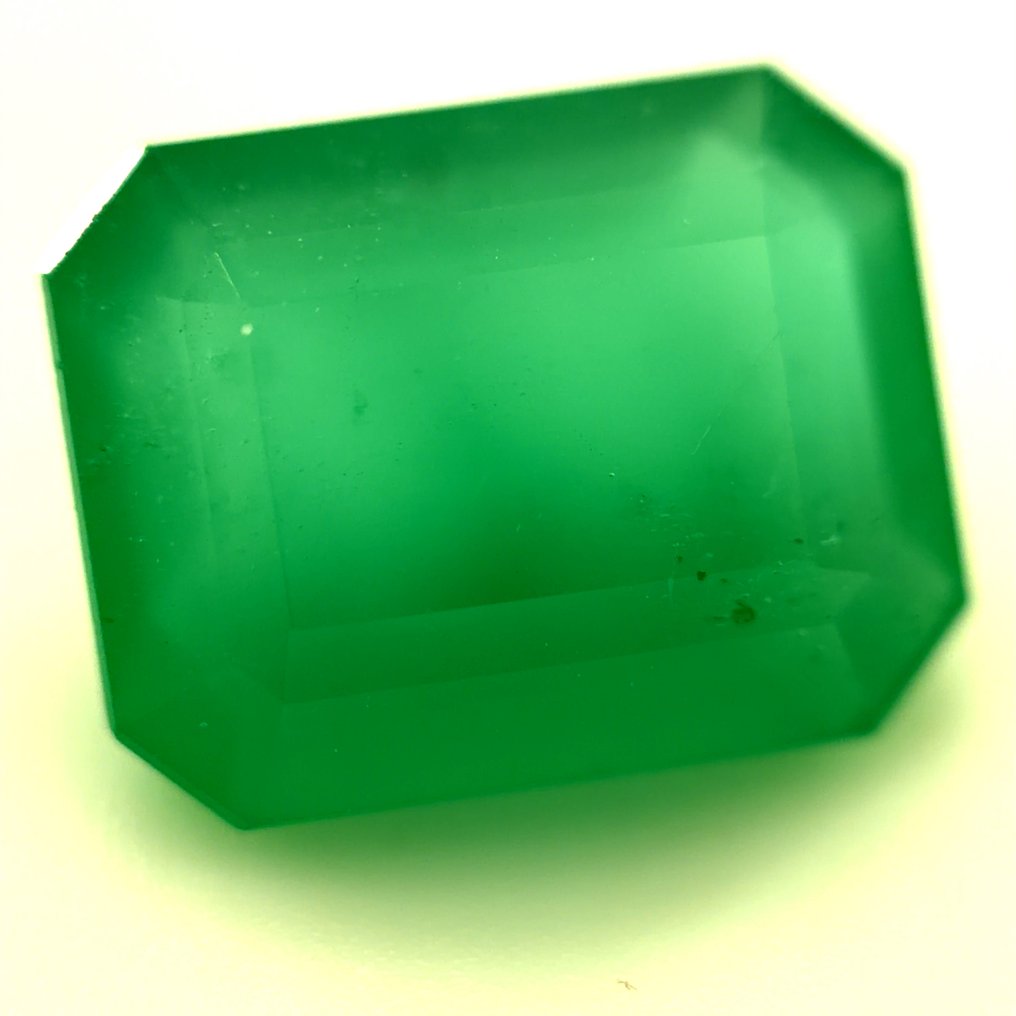Nincs minimálár - 1 pcs Zöld Smaragd - 3.56 ct - Nemzetközi Gemmológiai Intézet (IGI) - Természetes smaragd #1.0