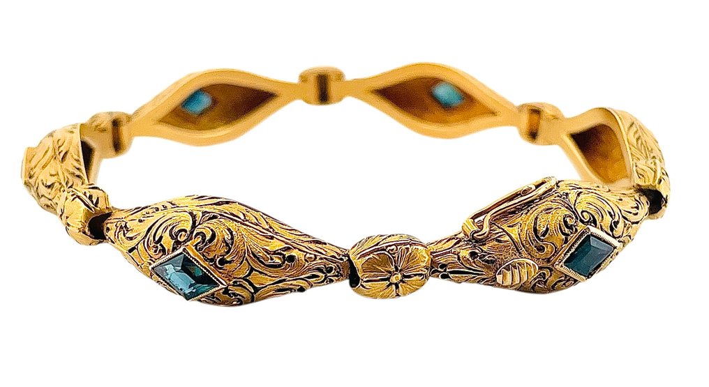 Rannekoru - 18 kt. Keltakulta Safiiri #4.3