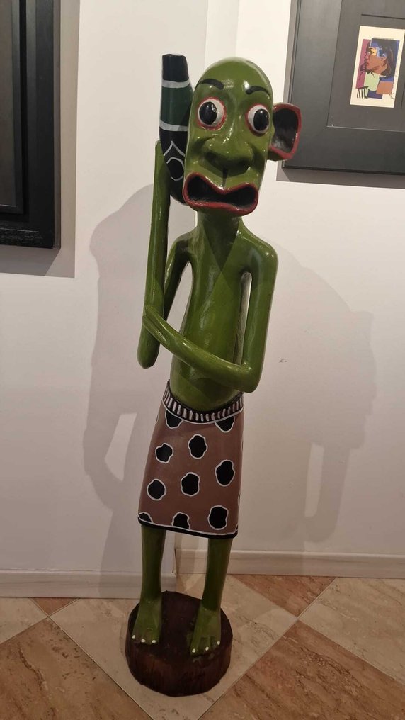 Figura verde - 雕塑 - Makondé - 坦桑尼亚 #4.3