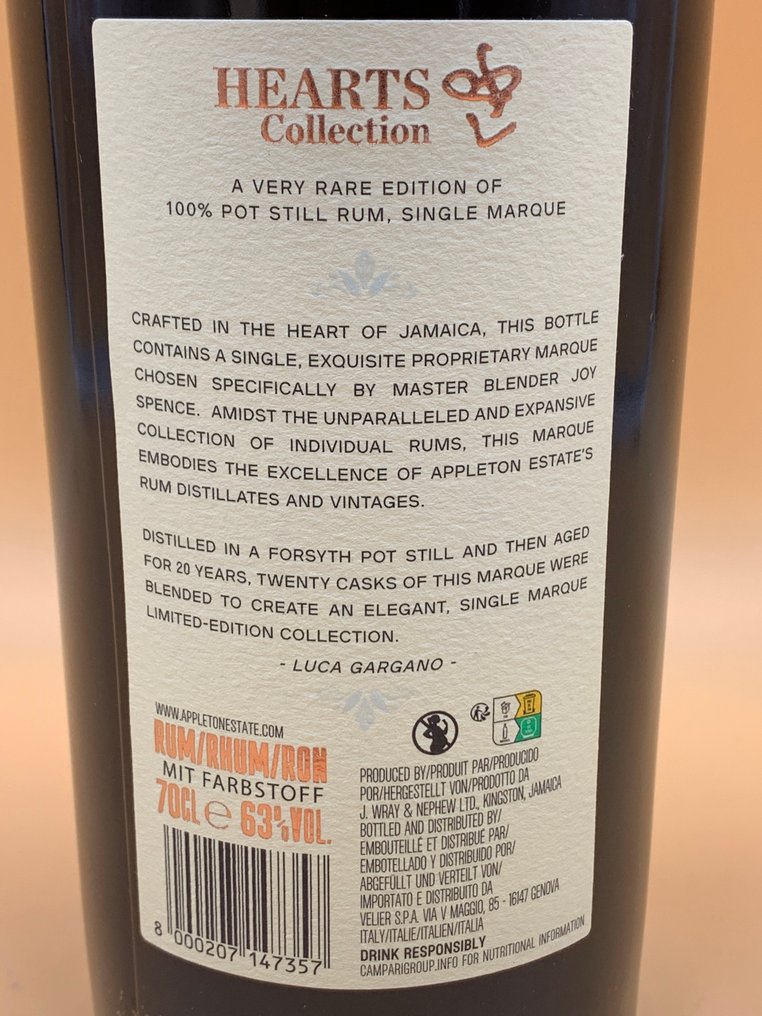Appleton 2002 20 years old - Hearts Collection - b. 2022 - 70cl #4.3
