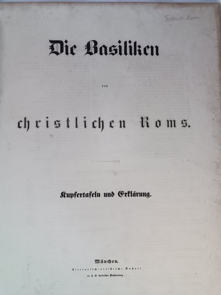 Christian Karl Josias Bunsen - Die Basiliken christlichen Roms - 1840 #2.1