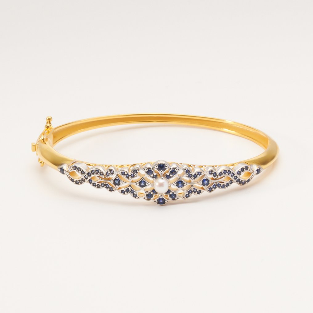 Senza prezzo di riserva - Bracciale Argento Zaffiro - Vintage Inspired #3.2