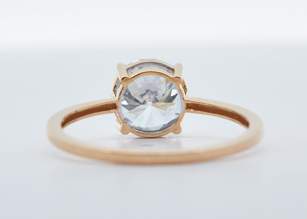 沒有保留價 - 戒指 - 14 克拉 黃金 -  1.58ct. tw. 鉆石 (實驗室培育) #3.2