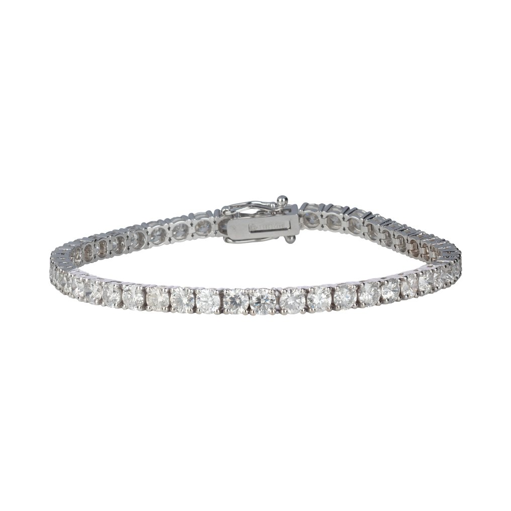 没有保留价 - 网球手链 - 14K包金 白金 - 11.09ct. tw. 钻石 (天然) - D-F 颜色 SI1-I1 #1.0