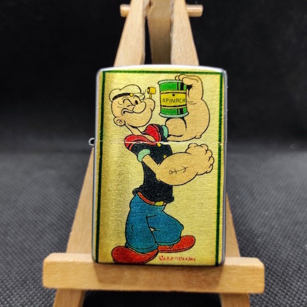Zippo - 芝宝 - Popeye - 没有保留价 - 口袋打火机 - 黄铜 #1.0
