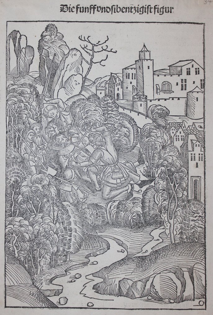 INKUNABEL-BLATT, Stephan Fridolin, Schatzbehalter, 1 Holzschnitte - 1491 #1.0