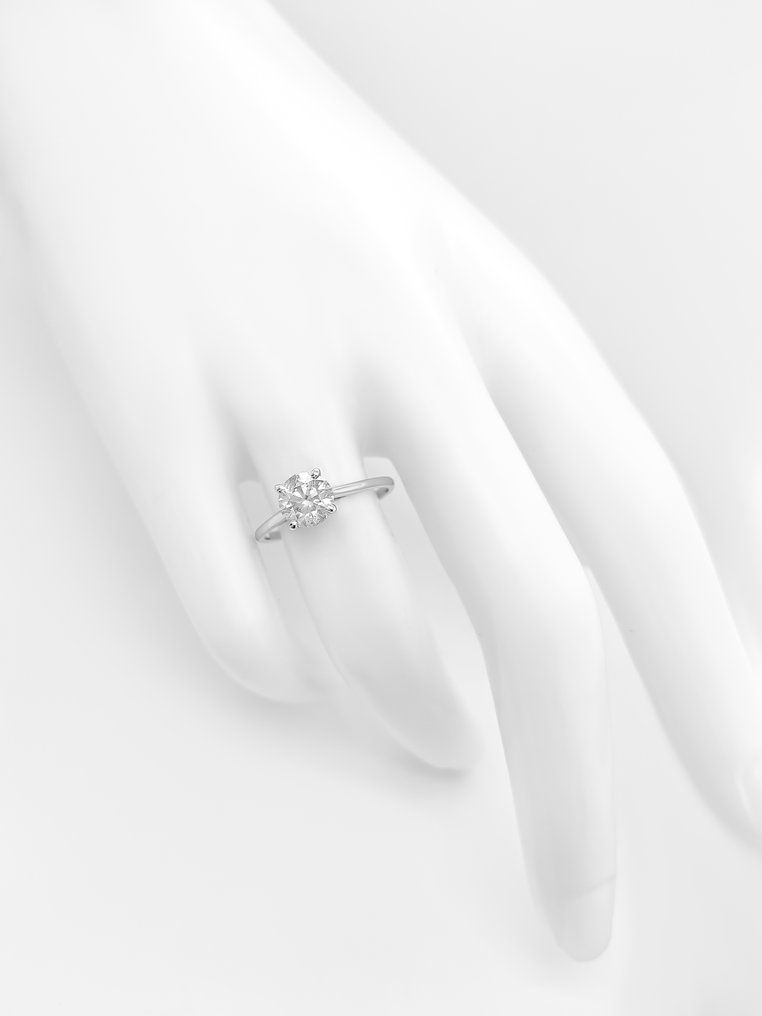 没有保留价 - 戒指 - 14K包金 白金 - 1.02ct. tw. 钻石 (天然) - IGI 证书 #3.2