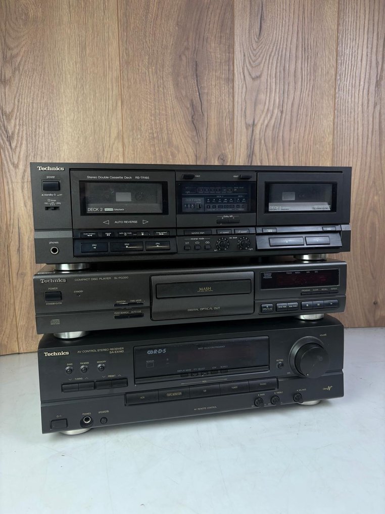 Technics - SA-EX140 Receiver + SL-PG390 CD Player + RS-TR165 Cassette Deck Stereo set #4.3