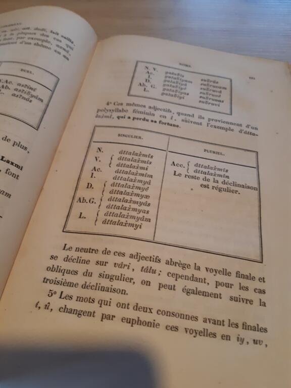 BURNOUF J.L. et LEUPOL L. - Méthode pour étudier la langue sanskrite sur le plan de la méthode grecque et la méthode latine - 1859 #3.2