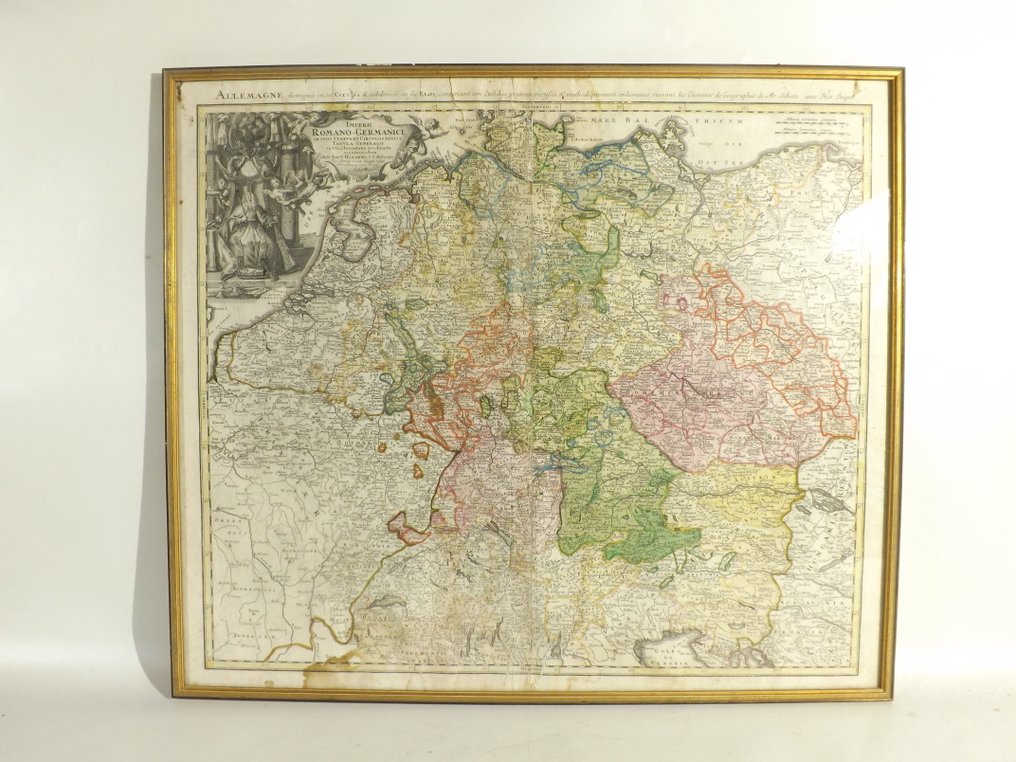 Németország - Szent Római Birodalom (Németország, Közép-Európa); Baptist Homann - Imperii Romano-Germanici in Suos Status et Circulos Divisi – Tabula Generalis - 1701-1720 #2.1