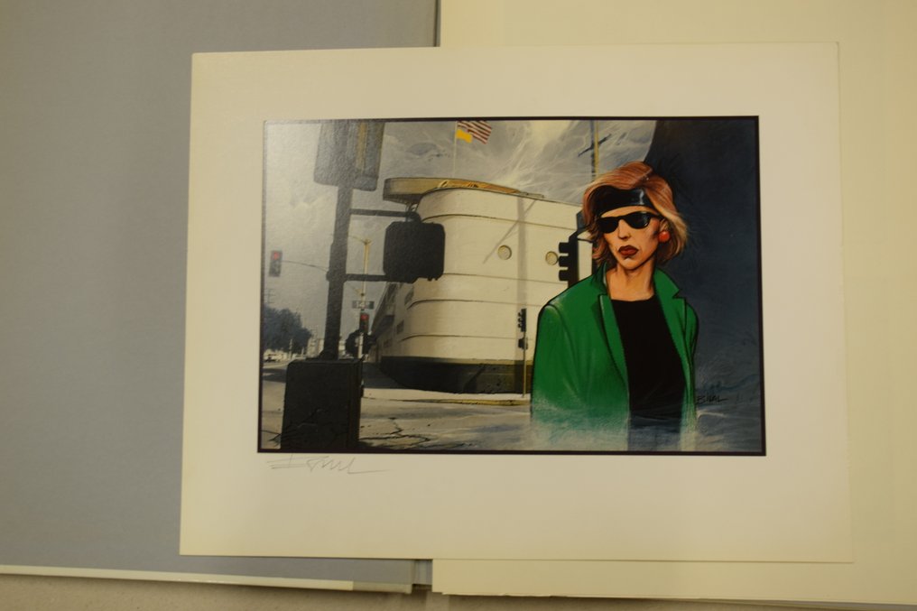 Bilal - Los Angeles + triptyque + sérigraphie + dédicace - C - 1 Album - Édition limitée - 1984 #4.3