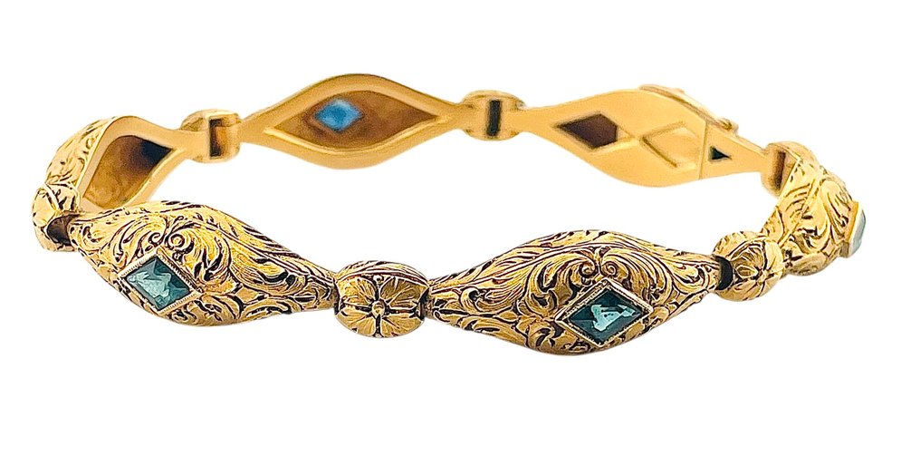 Rannekoru - 18 kt. Keltakulta Safiiri #2.1