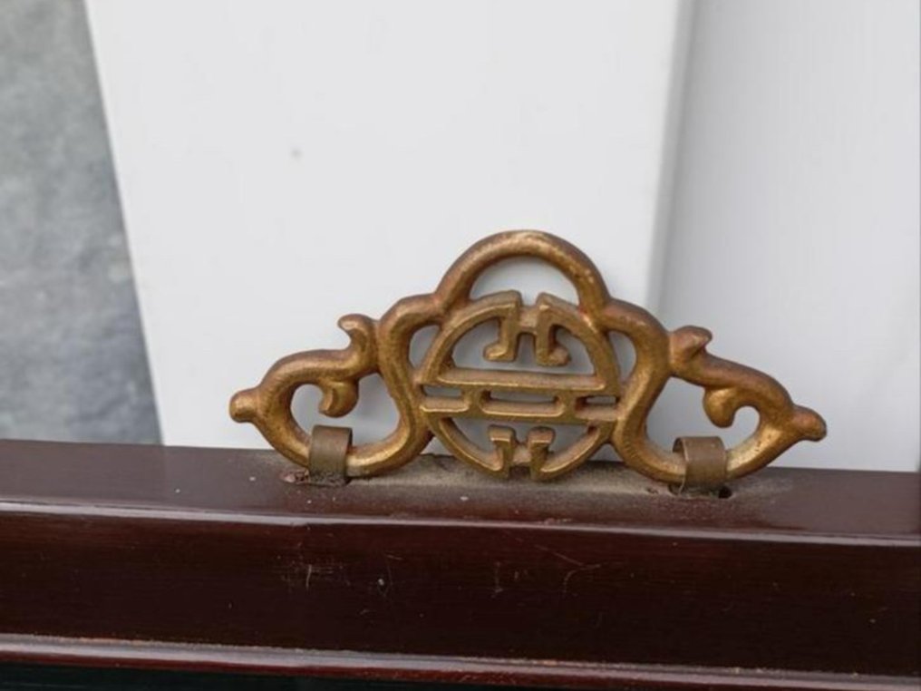 tablas de madera y cristal - China - Finales del siglo XX #2.1