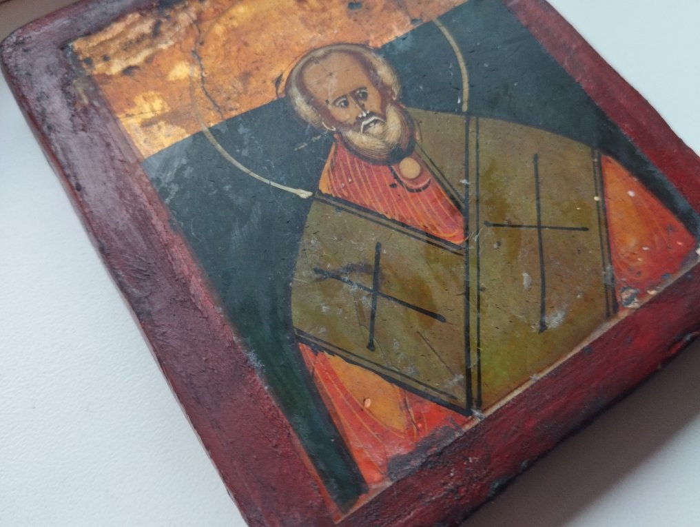 Icon - Nicholas the Wonderworker - Wood #3.2