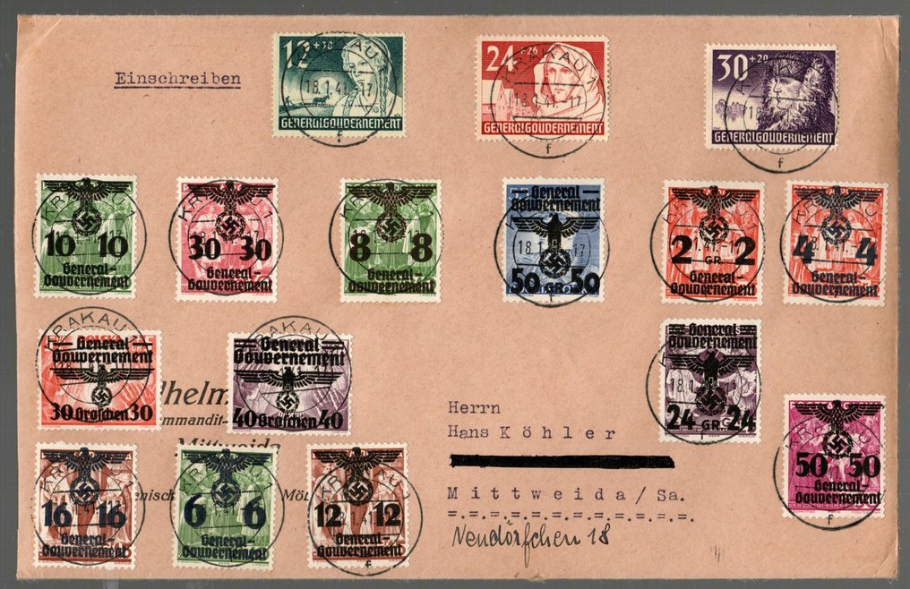 Saksan valtakunta 1940/1941 - Generalgouvernementin 6 kirjaa. #2.1