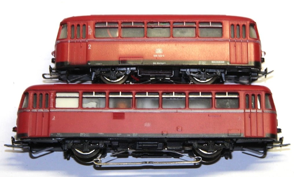 Märklin H0 - 3016+4018 - Model train railcar (2) - Railbus, LED in LokBox - DB #1.0
