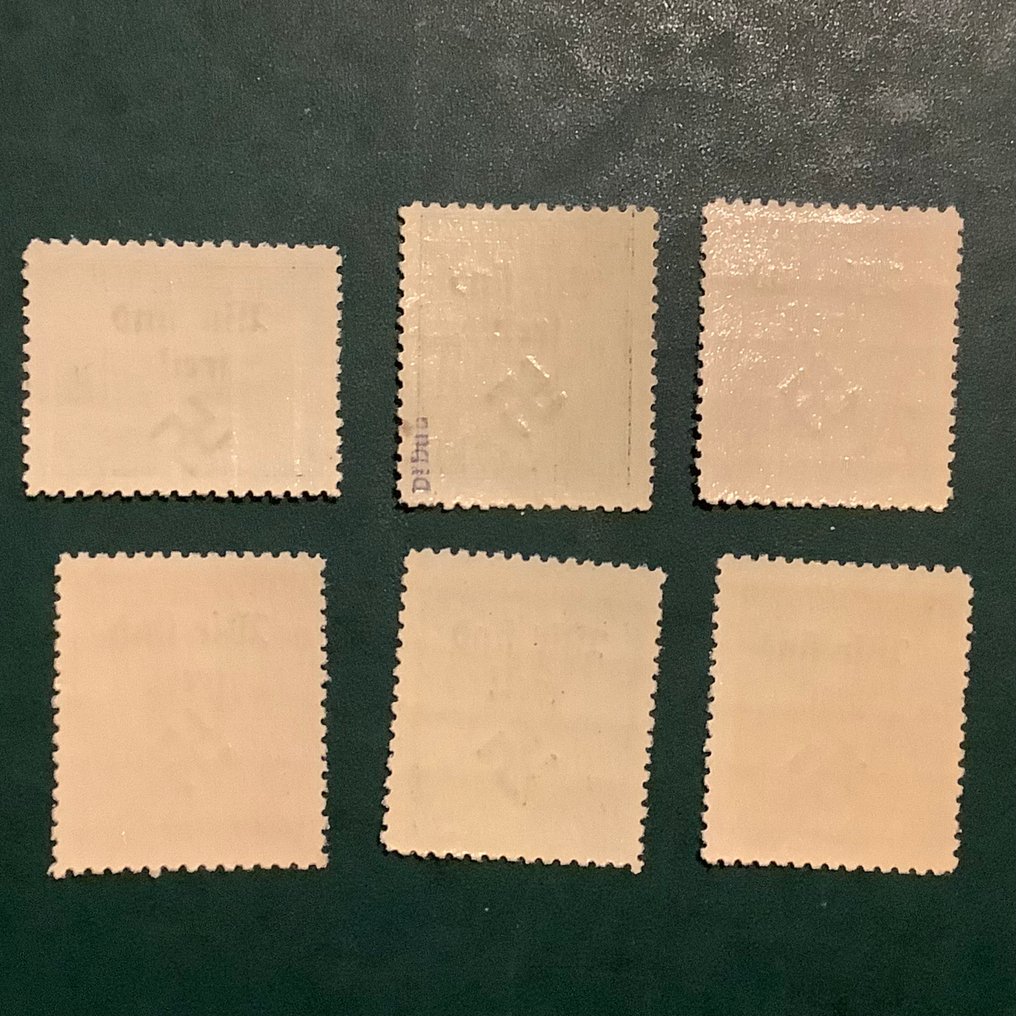 Bohemia and Moravia 1938 - Rumberg: 6 landscape stamps with the inscription 'wir sind frei' - Michel #2.1