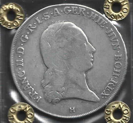 Αυστριακή Ολλανδία. Francesco II. Tallero 1797 Zecca H (χωρίς τιμή ασφαλείας) #1.0