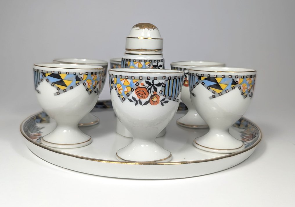 C&P Limoges - 早餐餐具組 (8) - 珐琅陶瓷丽莫热 #1.0