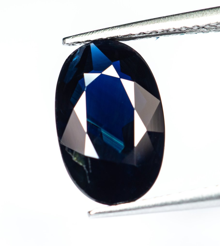 χωρίς τιμή ασφαλείας Ζαφείρι  - 4.14 ct - Bellerophon Gemlab - Σκούρο Μπλε #1.0