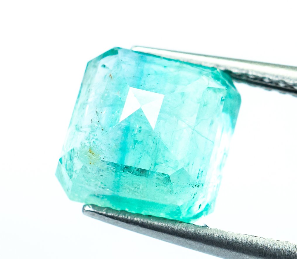 Utan reservationspris Smaragd - 4.54 ct - Bellerophon Gemlab - Blågrön (Nigeria) #4.3