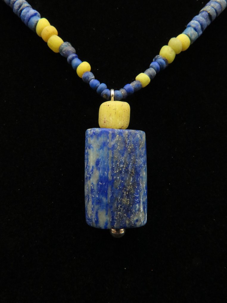 Bactrian + Roman 由青金石和玻璃珠制成的手链 - 43 cm (没有保留价) #1.0