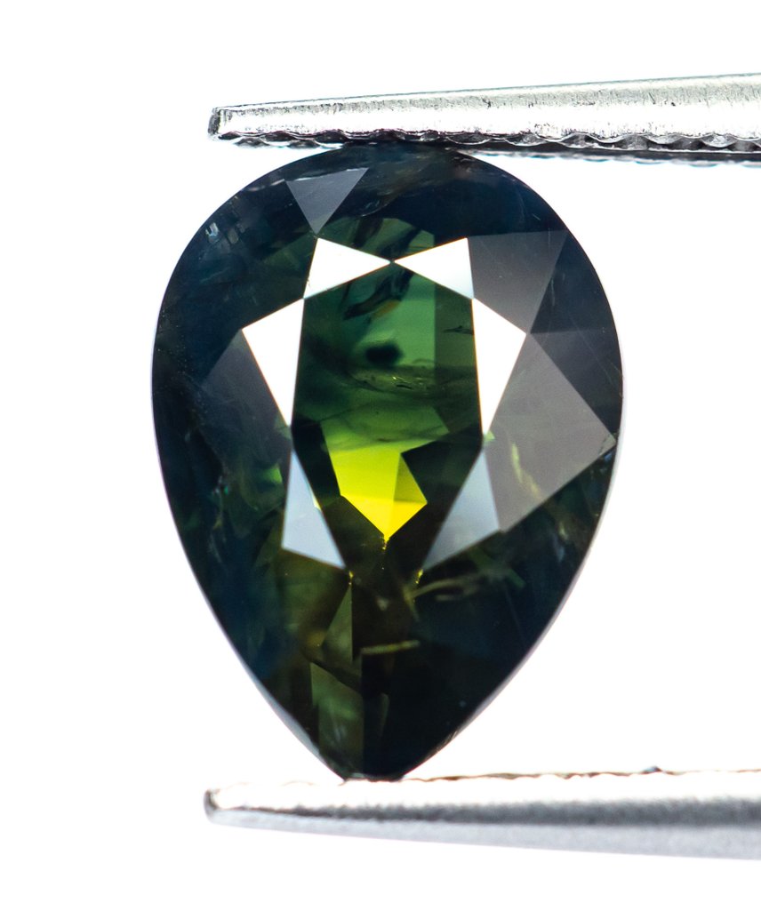 Sans prix de réserve Saphir - 3.04 ct - Bellerophon Gemlab - Vert bluâtre profond #1.0