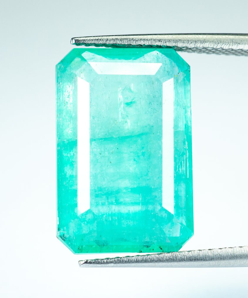 χωρίς τιμή ασφαλείας Σμαράγδι  - 13.36 ct - Bellerophon Gemlab - Μπλε-πράσινο (Νιγηρία) #1.0