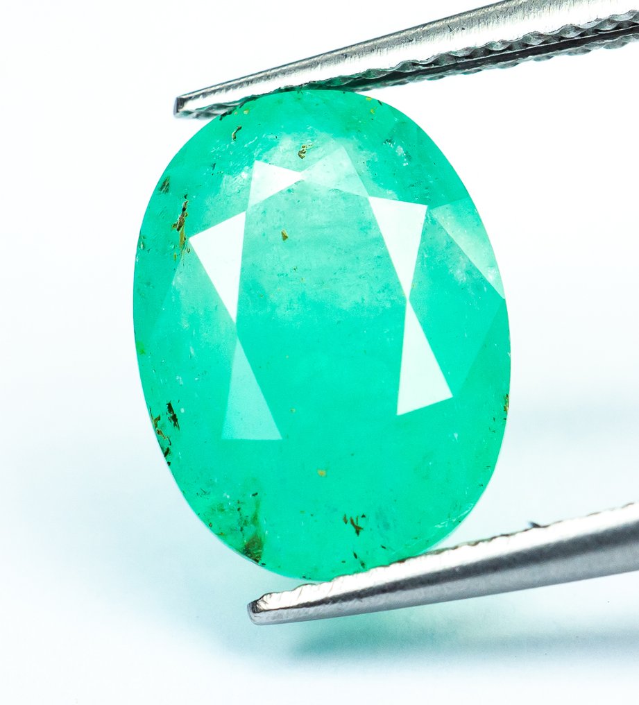 Ingen reservasjonspris Smaragd - 3.64 ct - Bellerophon Gemlab - Green (Nigeria) #1.0