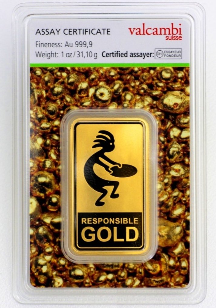 1 Troy Ounce - Oro .999 - ESG - Auropelli - Valcambi SA - Sigillato e con certificato #1.0