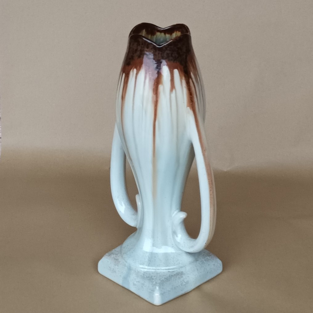 S.A. des Faïenceries de Thulin - Jarrón -  Druipglazuur  - Cerámica #4.3