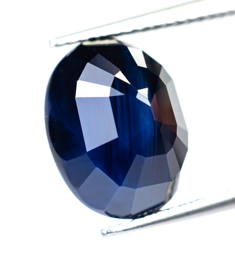 Nincs minimálár Zafír - 9.28 ct - Bellerophon Gemlab - Deep Blue #3.2