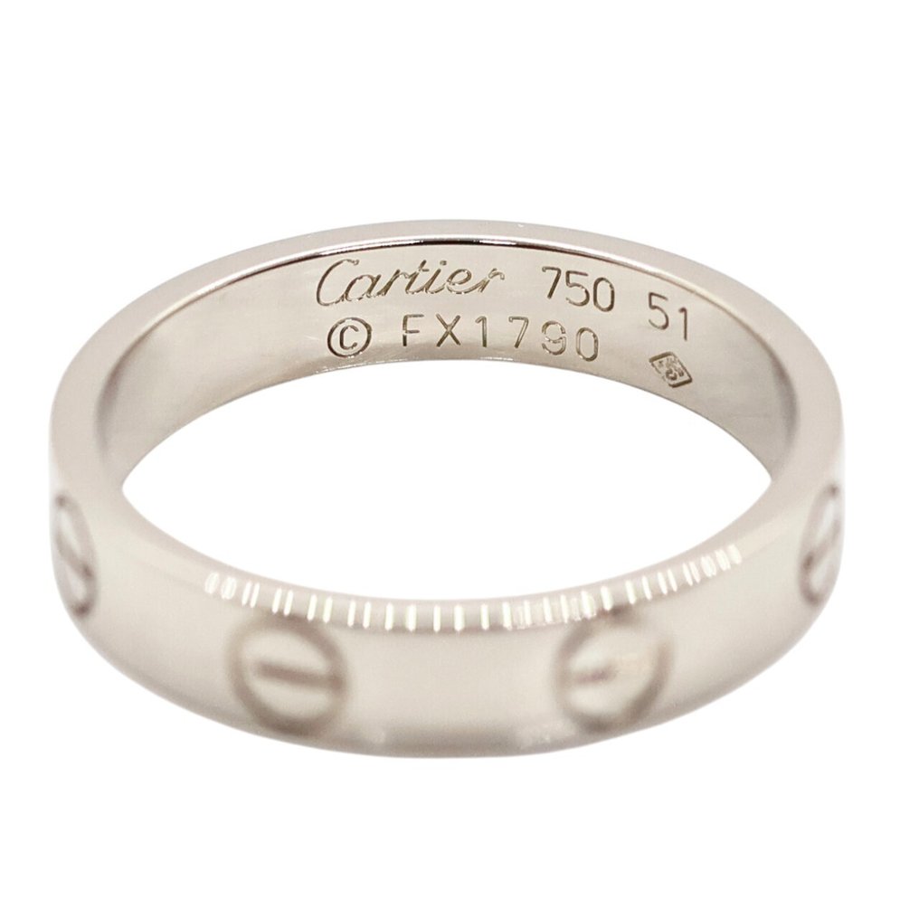 Cartier - 戒指 - LOVE small model - 18K包金 白金 #1.0