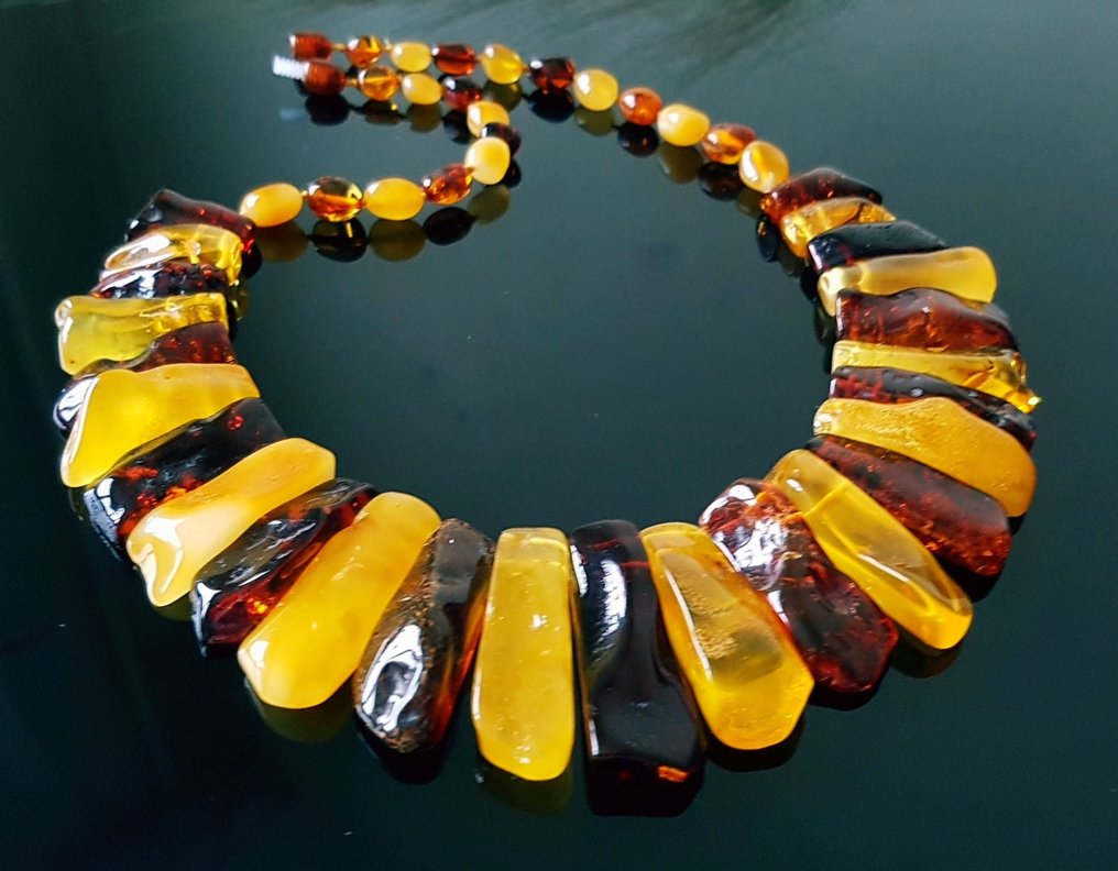 Κεχριμπάρι Σπάνιο φυσικό κολιέ από Βαλτικό κεχριμπάρι- 57 g #2.1