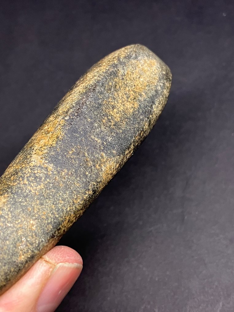 新石器时代 石头 工具 - 110 mm - 抛光的 Adze  (没有保留价) #3.2