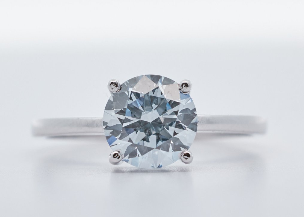 χωρίς τιμή ασφαλείας - Δαχτυλίδι - 14 καράτια Λευκός χρυσός -  1.82ct. tw. Διαμάντι (Εργαστηριακής καλλιέργειας) #1.0