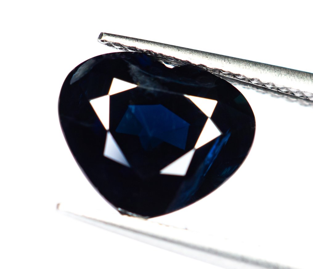 No reserve price Sapphire - 5.06 ct - Bellerophon Gemlab - Dark Blue #1.0