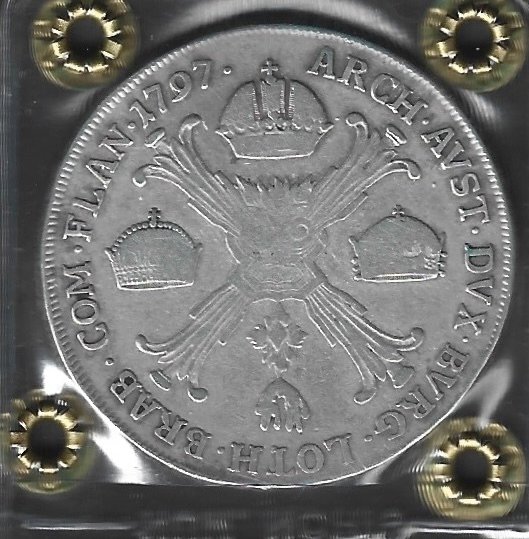 Αυστριακή Ολλανδία. Francesco II. Tallero 1797 Zecca H (χωρίς τιμή ασφαλείας) #1.0