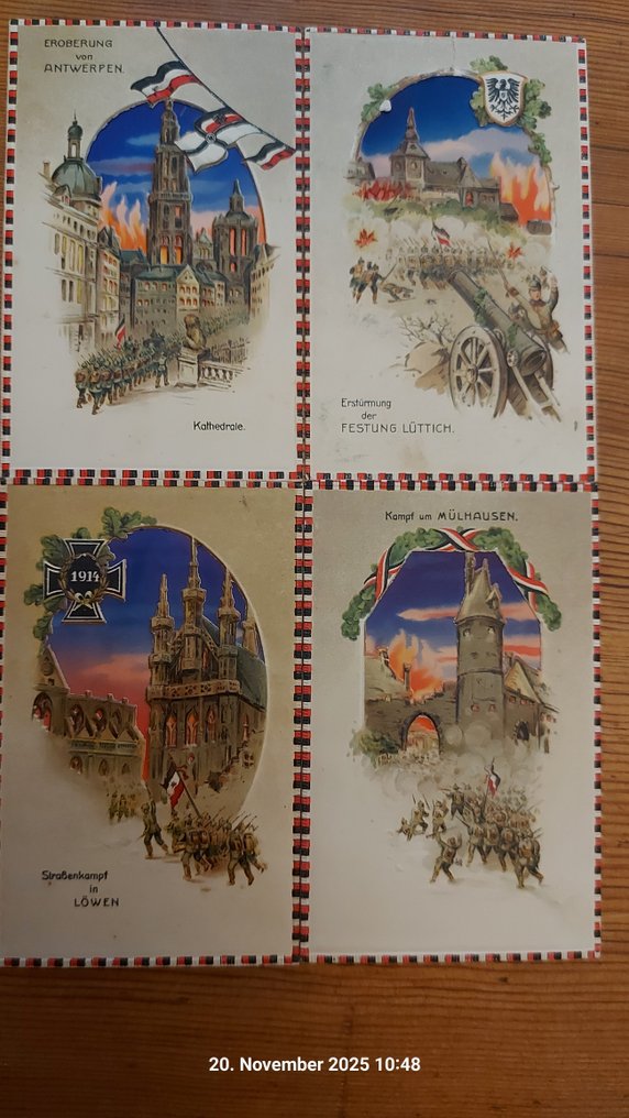 德国, 法国, 比利时 - 第一次世界大战 - 停止对光 - 明信片 (10) - 1914-1916 #1.0