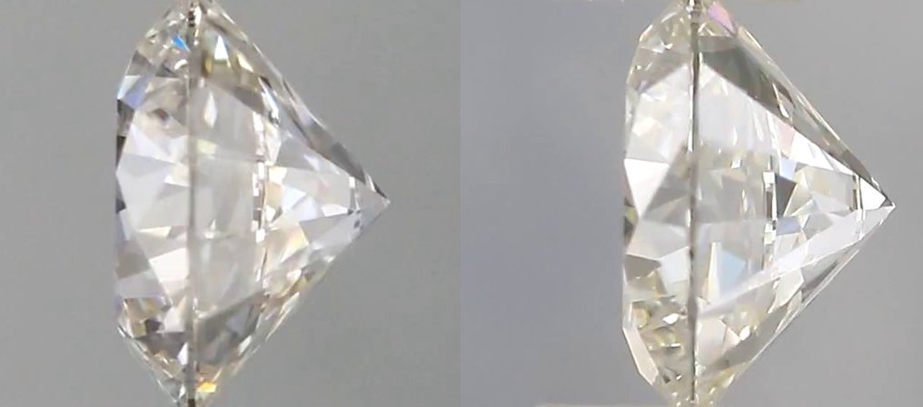 没有保留价 - 2 pcs 钻石 (天然) - 0.60 ct - 圆形 - I - IF - 国际宝石研究院(IGI) - 匹配对 VG EX #1.0