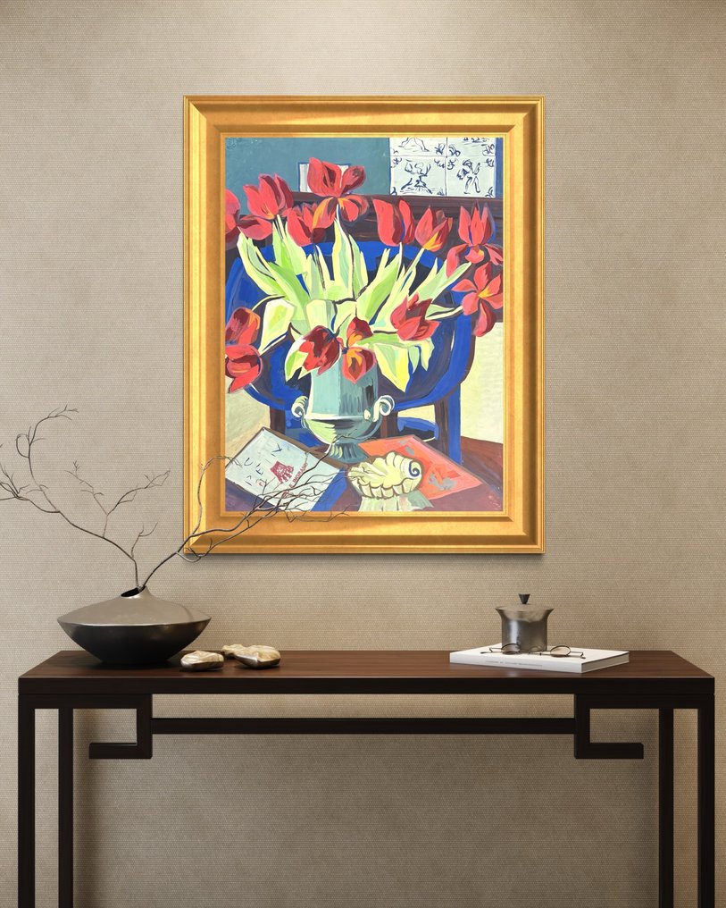 Paule Ingrand (1910-1997) - Grande composition florale Art déco #4.3