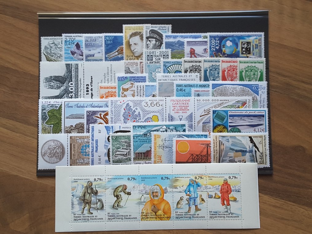法属南极和南极领地 2001/2005 - 近乎完整的五年，没有旅行笔记。 - Yvert 287 à 307, 322 à 371, 384 à 417, 429 à 434 #1.0