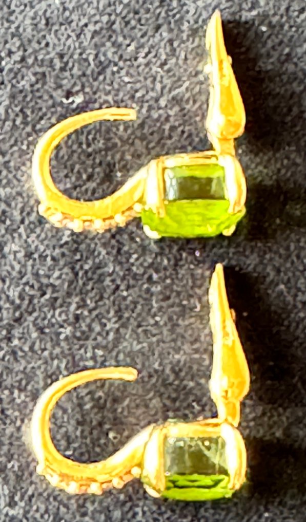 Pomellato - Boucles d'oreilles - Nudo - 18 carats Or jaune Péridot - Diamant #3.2