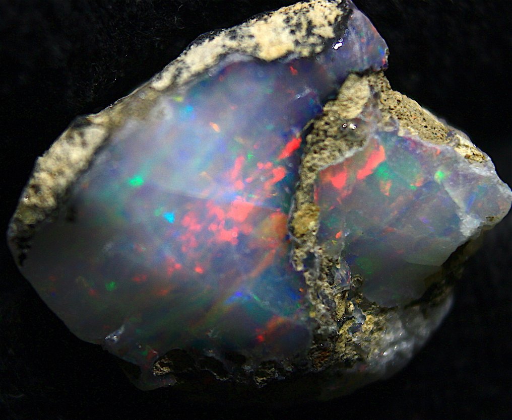 Ct. 20.30 埃塞俄比亚欧泊 粗糙 - 高度: 25 mm - 宽度: 22 mm- 4.06 g #2.1