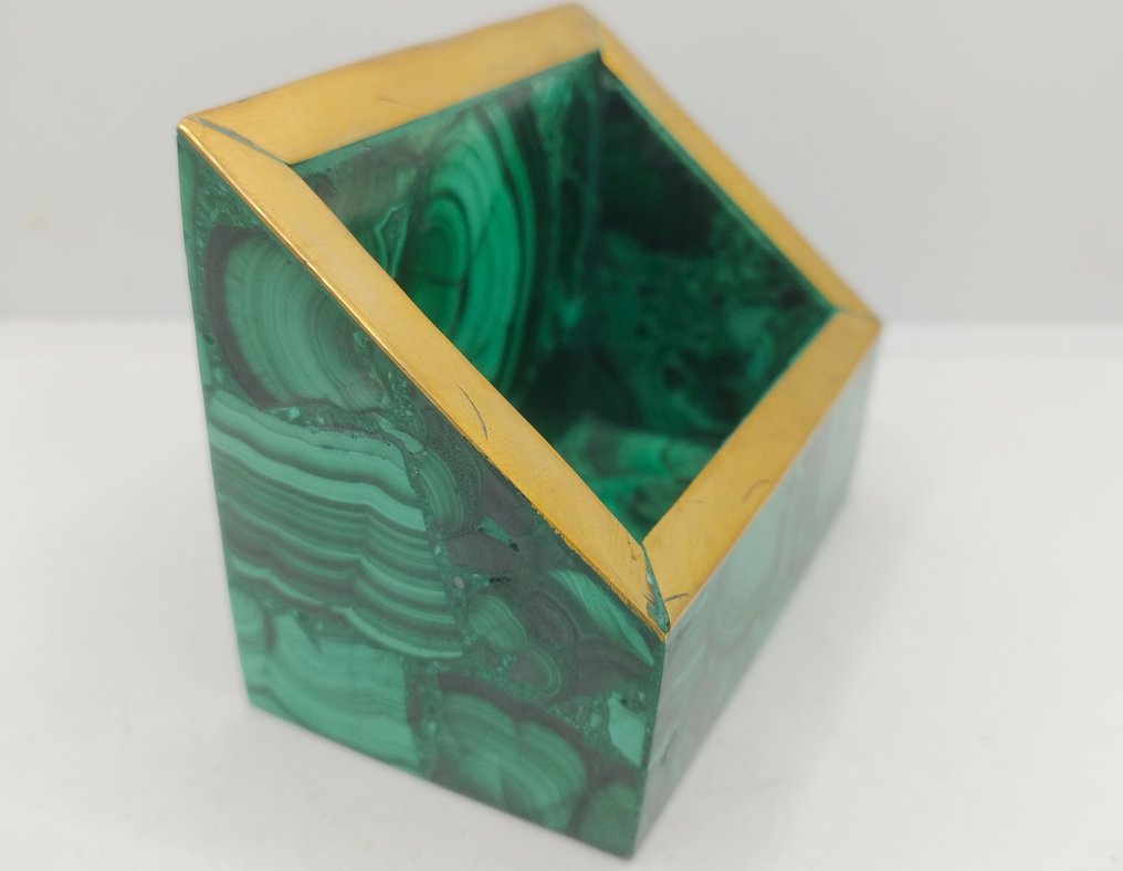 Malachit natural grozav suport pentru obiecte- 370 g #3.2