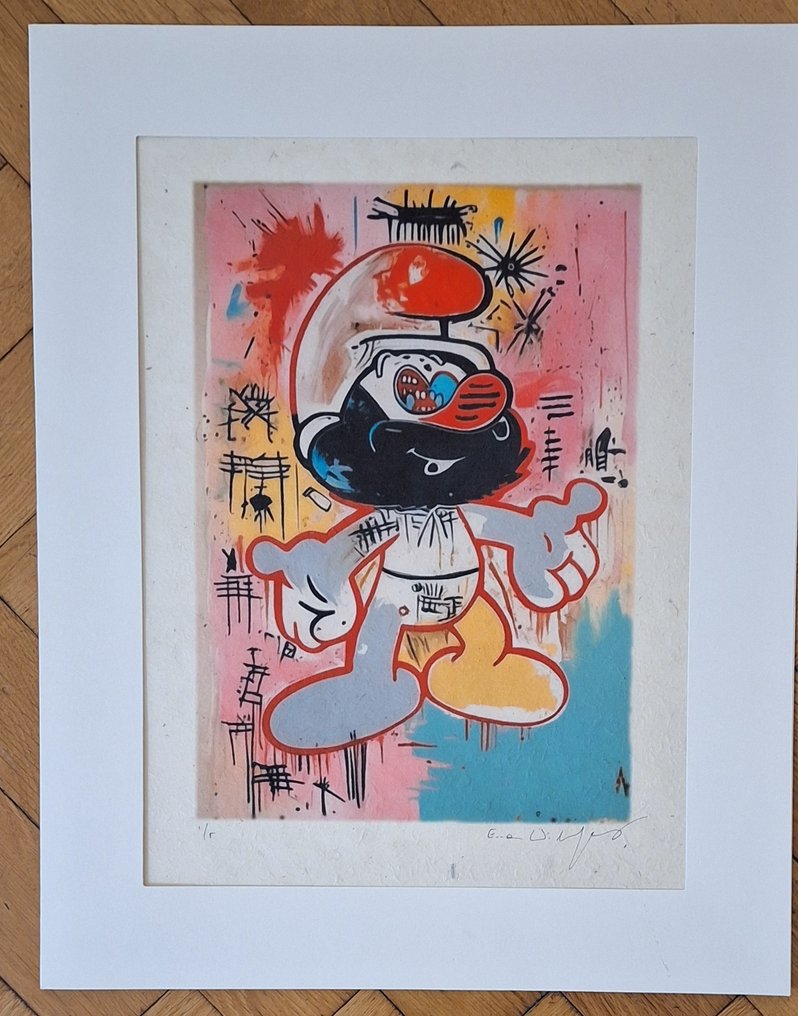 Emma Wildfang - Papa Smurf "Tribute series - Icons Reimagined "Jean-Michel Basquiat" #4.3