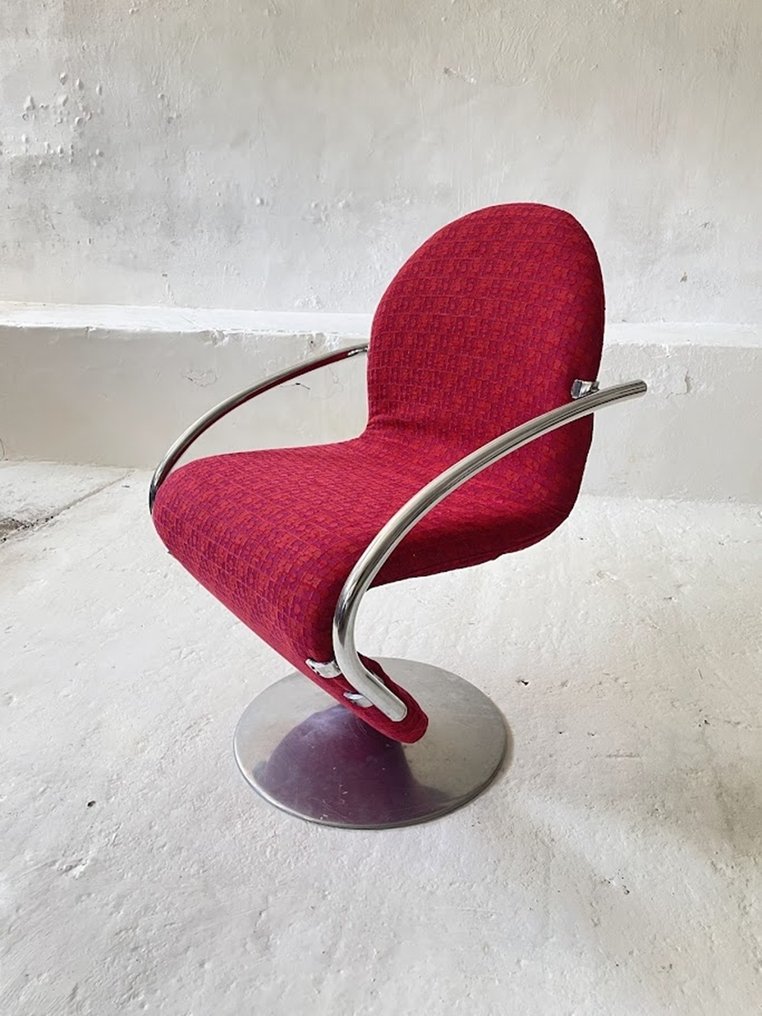 Fritz Hansen - Verner Panton - Armchair - 1-2-3- Deluxe - PES-based, flame-retardant, easy-to-maintain Mira-X textile - Pair #2.1